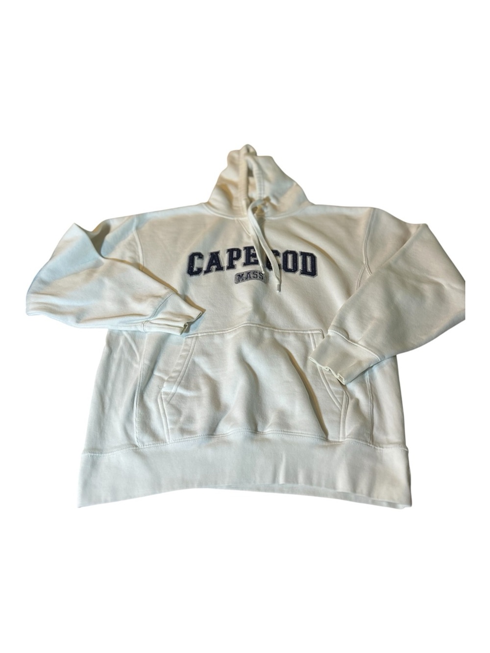 Cuffys Cape Cod White Hooded Pullover Sweatshirt